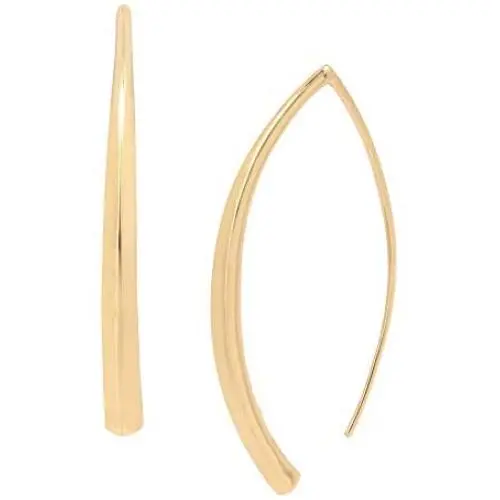 Curved Stick Linear Earrings Curved Stick Linear Earrings