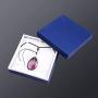 JK&EROSSTARS Wire Wrapped Tree of Life Natural Gemstone Teardrop Pendant Necklace Healing agate Chakra Jewelry for Women