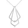 925 Sterling Silver Elegant Double Rhombus Ring Holder Necklace Zirconia Birthstone Jewelry Necklace Nurse Gifts Best Gifts For Wife 925 Sterling Silver Elegant Double Rhombus Ring Holder Necklace Zirconia Birthstone Jewelry Necklace Nurse Gifts Best Gifts For Wife