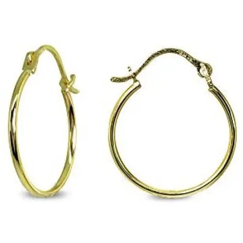 14K Gold Small Polished Round Thin 1mm Unisex Click-Top Hoop Earrings for Men Women, Choose a Color and Design 14K Gold Small Polished Round Thin 1mm Unisex Click-Top Hoop Earrings for Men Women, Choose a Color and Design