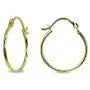 14K Gold Small Polished Round Thin 1mm Unisex Click-Top Hoop Earrings for Men Women, Choose a Color and Design 14K Gold Small Polished Round Thin 1mm Unisex Click-Top Hoop Earrings for Men Women, Choose a Color and Design