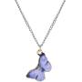Nanafast Butterfly Necklace & Huggie Hoop Earrings Set for Women & Girls Enamel Butterfly Jewelry Set with Gold-Plated
