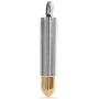 Bling Jewelry Biker Gun Bullet Pendant Necklace for Men Gift for Hunter Silver Tone Stainless Steel