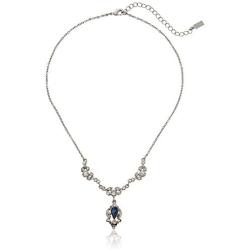Downton Abbey Silver-Tone Montana Blue Crystal Belle Epoch Pendant Necklace