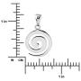 Sterling Silver Spiral Koru Pendant Necklace, 18''