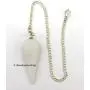 Amazing Gemstone Crystal Pendulum for Divination - Dowsing Pendulum Necklace with Chakra Chain and Crystal Ball for Reiki Healing and Crystal Grid Meditation Amazing Gemstone Crystal Pendulum for Divination - Dowsing Pendulum Necklace with Chakra Chain and Crystal Ball for Reiki Healing and Crystal Grid Meditation