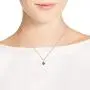 AeraVida Lucky Charm .925 Sterling Silver Four Leaf Clover Pendant Charm Necklace