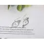 18K Gold-Plated 925 Sterling Silver Swarovski Crystal Twist Leaf Fashion Dangle Earrings for Women