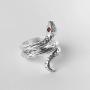 Eriokk Snake Rings, Punk Vintage Animal Opening Adjustable Knuckle Snake Rings For Teen Girls Women Men Cool 925 Sterling Silver Jewelry Rings