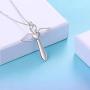Sepfavo Guardian Angel Cross Pendant Stainless Steel Necklace Jewelry Gifts for Women Teen Girls