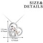 YFN Sterling Silver Keepsake Dog Pendant Necklace Dog Lover Memorial Gifts for Women