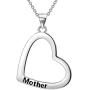 Besilver 925 Sterling Silver Mother Daughter Matching Necklace Set Mom and Child Heart Necklace Jewelry Meaningful Birthday Aniversary Gift