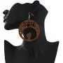 AONJU Womens Wooden Hollow African Dangle Earrings AONJU Womens Wooden Hollow African Dangle Earrings