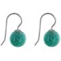 Les Poulettes Jewels - Sterling Silver Earrings Amazonite Beads