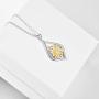 WINNICACA s925 Sterling Silver（Hummingbird&Lotus&Sunflower& Rose& Daisy&Bee&Tree of Life） Pendant Necklace Jewelry for Women Teens Birthday Gift