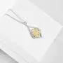 WINNICACA s925 Sterling Silver（Hummingbird&Lotus&Sunflower& Rose& Daisy&Bee&Tree of Life） Pendant Necklace Jewelry for Women Teens Birthday Gift