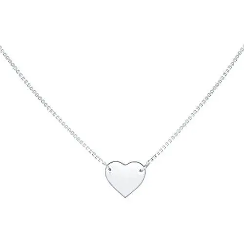 Sterling Silver Jewelry Sideways Moon and Star Heart Starfish Choker Chain Pendant Necklace For Women Girls 13 inches to 16 inches Sterling Silver Jewelry Sideways Moon and Star Heart Starfish Choker Chain Pendant Necklace For Women Girls 13 inches to 16 inches