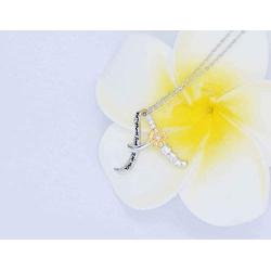 Sterling Silver Sunflower You are My Sunshine Personalised Initial Letter A to Z Alphabet Pendant Necklace for Women Girls