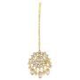 Aheli Elegant Indian Wedding Wear Faux Kundan Studded Choker Necklace with Maang Tikka Set Ethnic Fashion Jewelry for Women