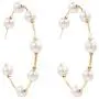 Pearl Hoop Earrings for Women Fashion Hypoallergenic Girls Pearl Earrings Drop Dangle Earrings Jewelry Gifts