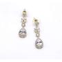 UDORA Zirconia Teardrop Earrings Bracelet Jewelry Sets Brides Bridesmaids Wedding Prom Party