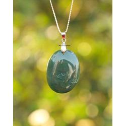 Art of Creation Natural Stone Oval Shape Orgone Green Aventurine Pendant | Reiki Energy Charged | EMF Protection | Healing Crystals Spiritual Jewelry For Unisex