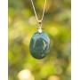Art of Creation Natural Stone Oval Shape Orgone Green Aventurine Pendant | Reiki Energy Charged | EMF Protection | Healing Crystals Spiritual Jewelry For Unisex