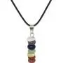 Schmidt Jewelry 7 Stone Chakra Necklace - Natural Stones Pendant - Balance Chakras with Gift Box Schmidt Jewelry 7 Stone Chakra Necklace - Natural Stones Pendant - Balance Chakras with Gift Box