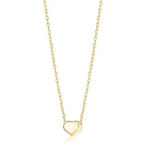14K Yellow Gold Floating Heart Pendant Necklace Polished Shiny on Cable Chain Italy 17.5'' 14K Yellow Gold Floating Heart Pendant Necklace Polished Shiny on Cable Chain Italy 17.5''