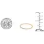 Dazzlingrock Collection 0.10 Carat (ctw) 10K Gold Round White Diamond Ladies Wedding Stackable Band 1/10 CT
