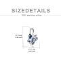 TOUPOP Butterfly Crystal Pendant Necklace S925 Sterling Silver Anniversary Birthday Butterfly Gifts for Butterfly Lovers, Fine Jewelry Gifts for Women