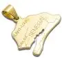 Fusamk Fashion Plated 18K Gold Senegal Map Pendant Necklace,20'' Chain Fusamk Fashion Plated 18K Gold Senegal Map Pendant Necklace,20'' Chain