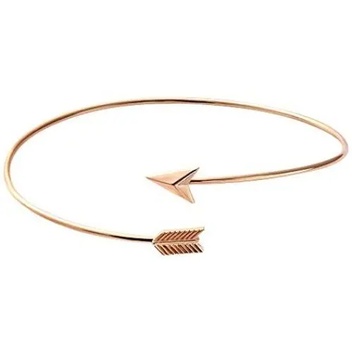 SENFAI Arrow Bangle Adjustable Wire Wrapped Bracelet Simple Style SENFAI Arrow Bangle Adjustable Wire Wrapped Bracelet Simple Style