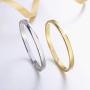 Valentines Day Gift MVCOLEDY Jewelry 18 K Gold/Rose Gold/White Bangle Bracelet Set High Polished Bangle Shiny Minimalist Stainless Steel Bangle for Women Size 7 Inches