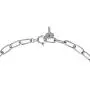 EF ENFASHION Three Locks and One Key Chain Necklaces, Geometric Stainless Steel Choker Necklaces for Women.