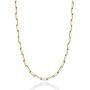 MiaBella Solid 18K Gold Over Sterling Silver Italian 3mm Paperclip Link Chain Necklace for Women Men, 16, 18, 20, 22, 24, 26, 30 Inch 925 Made in Italy