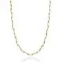 MiaBella Solid 18K Gold Over Sterling Silver Italian 3mm Paperclip Link Chain Necklace for Women Men, 16, 18, 20, 22, 24, 26, 30 Inch 925 Made in Italy