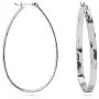 Hammered Hoop Earrings for Women, Lightweight Thin Hoop Earrings Big Large Oval Oblong Ear Rings, Silver Hammered Hoop Earrings for Women, Lightweight Thin Hoop Earrings Big Large Oval Oblong Ear Rings, Silver