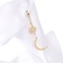 Meolin Star Moon Round Tassel Dangle Drop Earrings Stud Earrings for Women Jewelry