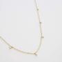 HONEYCAT Tiny Charms Droplet Necklace in Gold, Rose Gold, or Silver | Minimalist, Delicate Jewelry