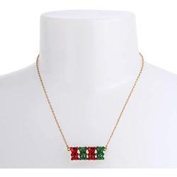 Betsey Johnson Festive Gummy Bear Necklace & Stud Earrings Set