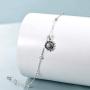 ONEFINITY Sunflower Bracelet 925 Sterling Silver Sunflower Beads Bracelets Sunflower Jewelry for Women Gifts