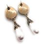 NYI Style Vintage Burnished Gold Crystal Pearl Drop Earring Perfect for Bride, Bridal Party for Rustic Weddings, Mother of the Bride, Mother of Groom or any Special Occasion. NYI Style Vintage Burnished Gold Crystal Pearl Drop Earring Perfect for Bride, Bridal Party for Rustic Weddings, Mother of the Bride, Mother of Groom or any Special Occasion.