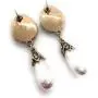 NYI Style Vintage Burnished Gold Crystal Pearl Drop Earring Perfect for Bride, Bridal Party for Rustic Weddings, Mother of the Bride, Mother of Groom or any Special Occasion.
