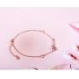 oGoodsunj Cute Rose Flower Necklace Bracelet Ankle - 925 Sterling Silver Fashion Jewelry for Women Girls Gifts Birthday Mothers Day