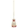 Aheli Ethnic Kundan Pearl Bridal Choker Necklace Earrings with Maang Tikka for Women Girls Indian Traditional Bollywood Fashion Jewelry Set