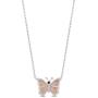 Enchanted Disney Fine Jewelry 14K Rose Gold over Sterling Silver 1/6 CTTW Rhodolite Garnet Mulan Necklace