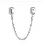 Safety Chain Charms Heart 925 Sterling Silver Beads fit Pandora Charms Bracelet & Necklace Safety Chain Charms Heart 925 Sterling Silver Beads fit Pandora Charms Bracelet & Necklace