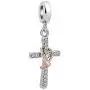 LovelyCharms Cross Charm with God All Things are Possible Religious Dangle Bead Fits European Bracelets LovelyCharms Cross Charm with God All Things are Possible Religious Dangle Bead Fits European Bracelets