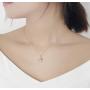 Mothers Day Gifts 18K 14K Solid Rose Gold White Gold Diamond Dolphin Heart Dainty Pendant Necklace Fine Jewelry Anniversary Birthday Gifts for Women Girls Mom Daughter Her with Jewelry Box, 16''+2''